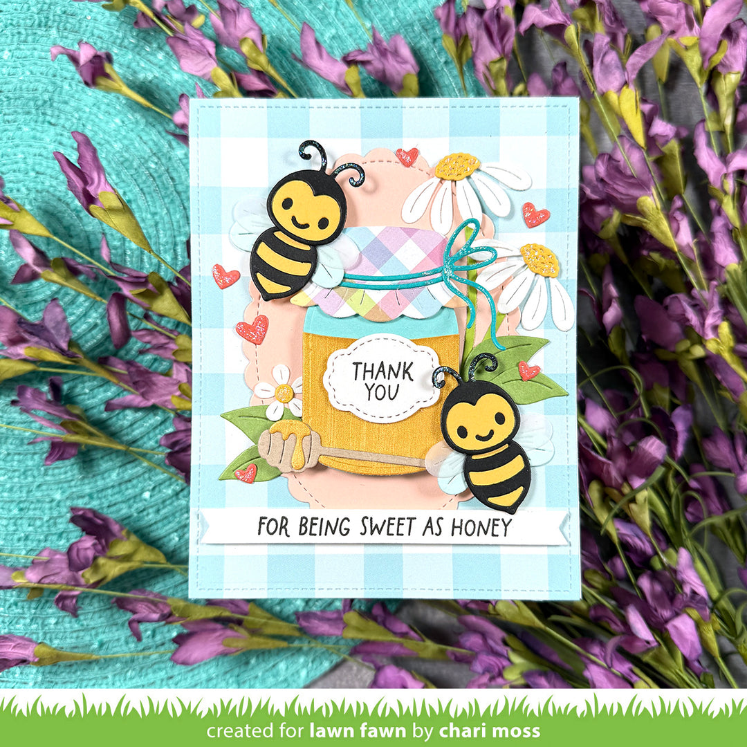Lawn Fawn - LF4129 - Jam And Honey Sentiments Stamp Set