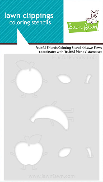 Lawn Fawn - LF4130 - Fruitful Friends colouring Stencil