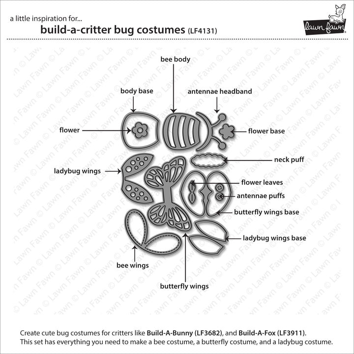 Lawn Fawn - LF4131 - Build-A-Critter Bug Costumes