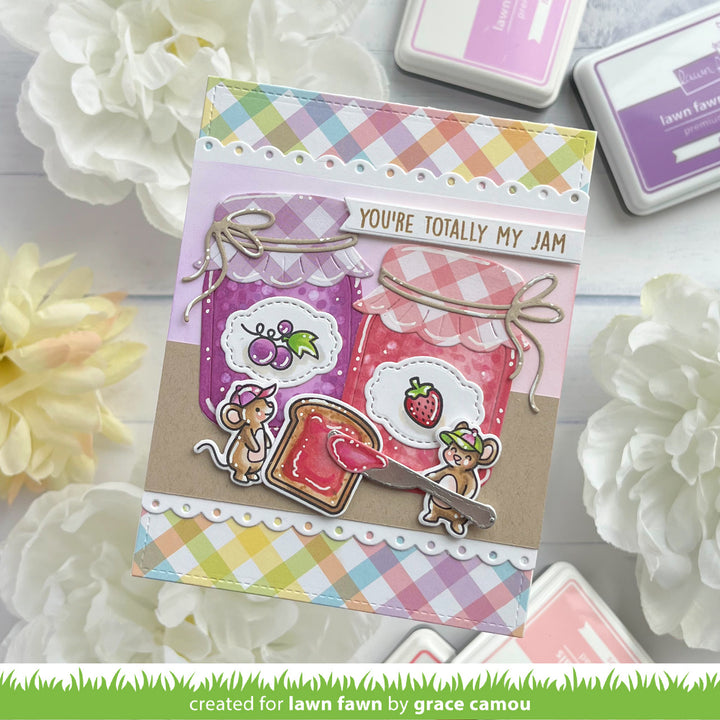 Lawn Fawn - LF4129 - Jam And Honey Sentiments Stamp Set