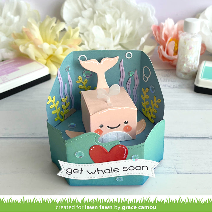 Lawn Fawn - LF4137 - Tiny Gift Box Whale And Dolphin Add-On