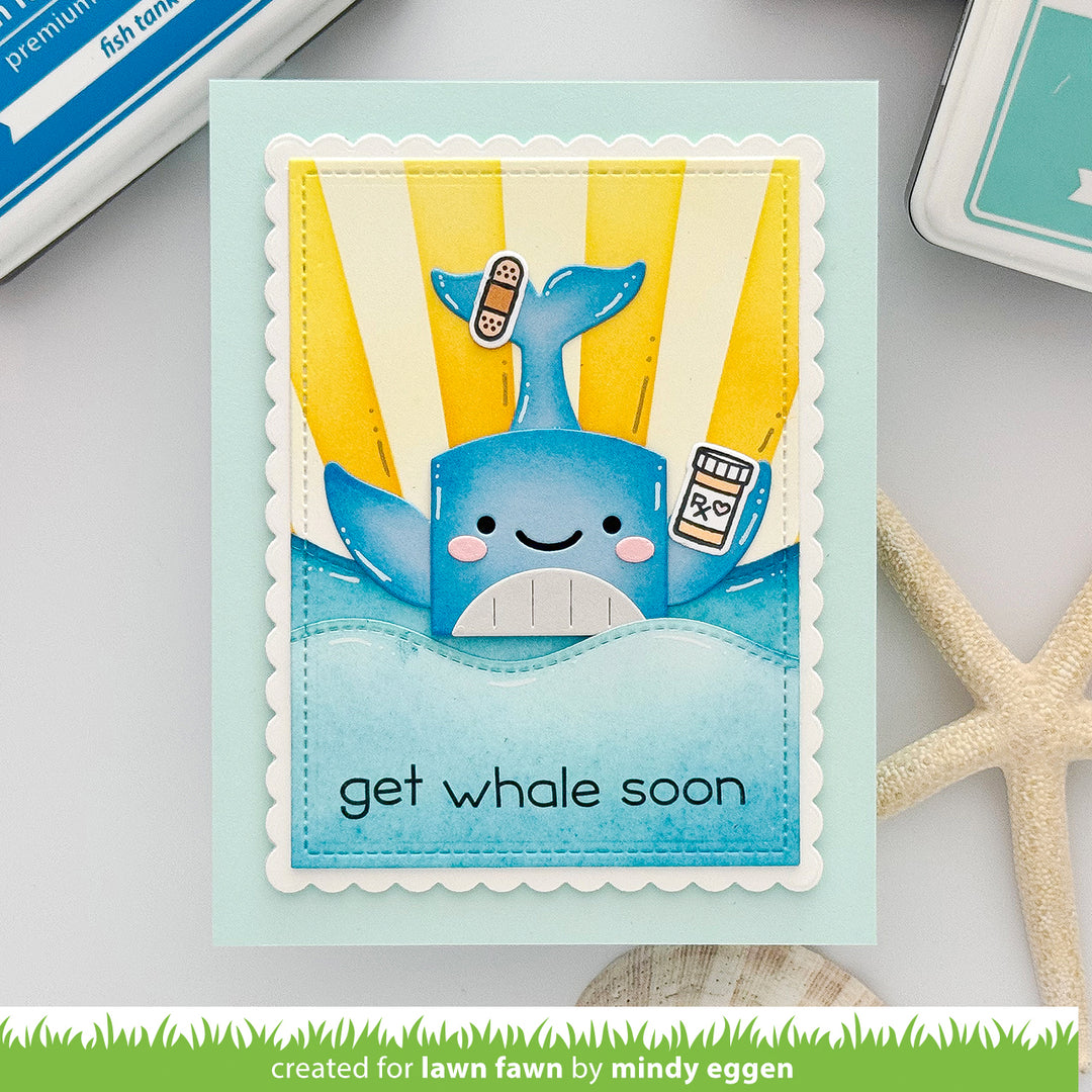 Lawn Fawn - LF4137 - Tiny Gift Box Whale And Dolphin Add-On