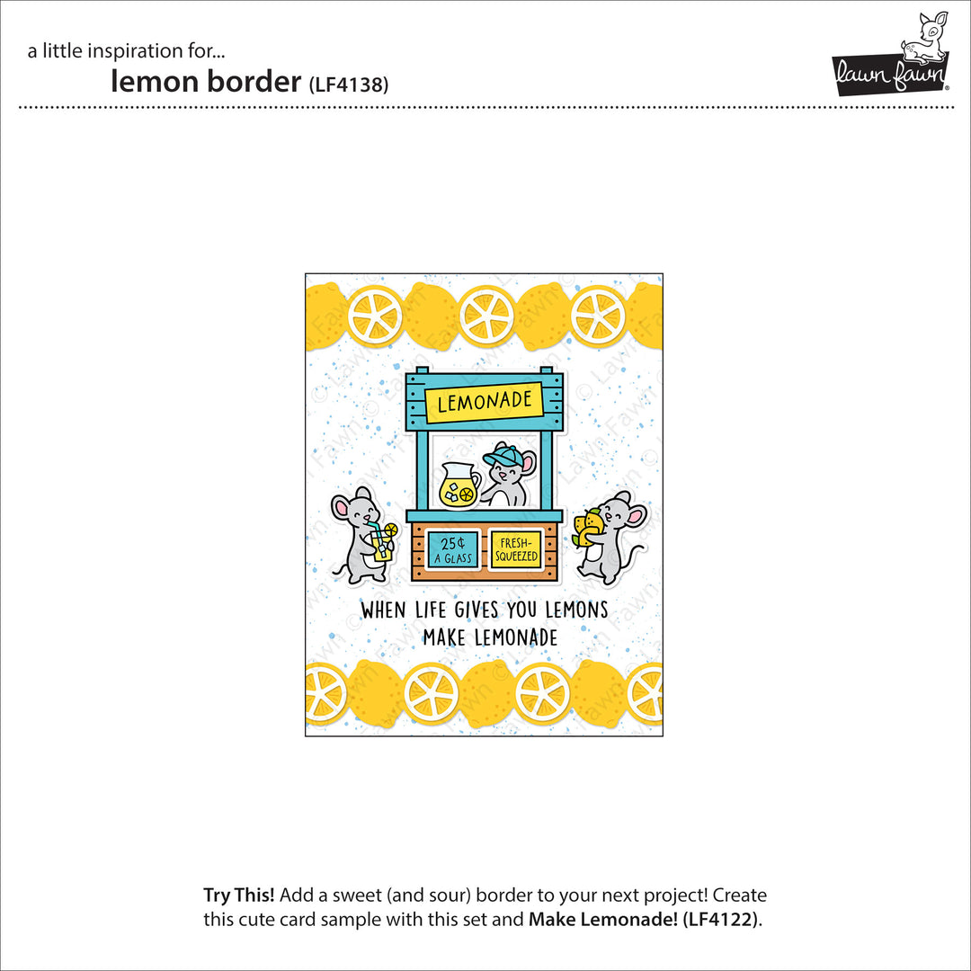 Lawn Fawn - LF4122 - Make Lemonade! Stamp Set