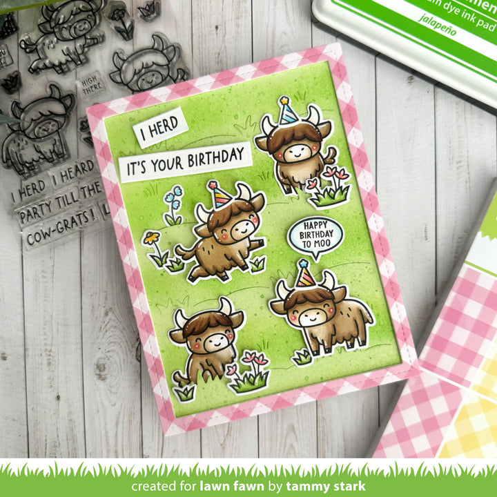 Lawn Fawn - LF4116 - Highland Cows Stamp Set!