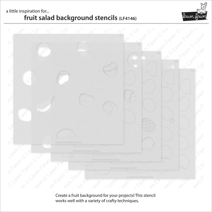 Lawn Fawn - LF4146 - Fruit Salad Background Stencils