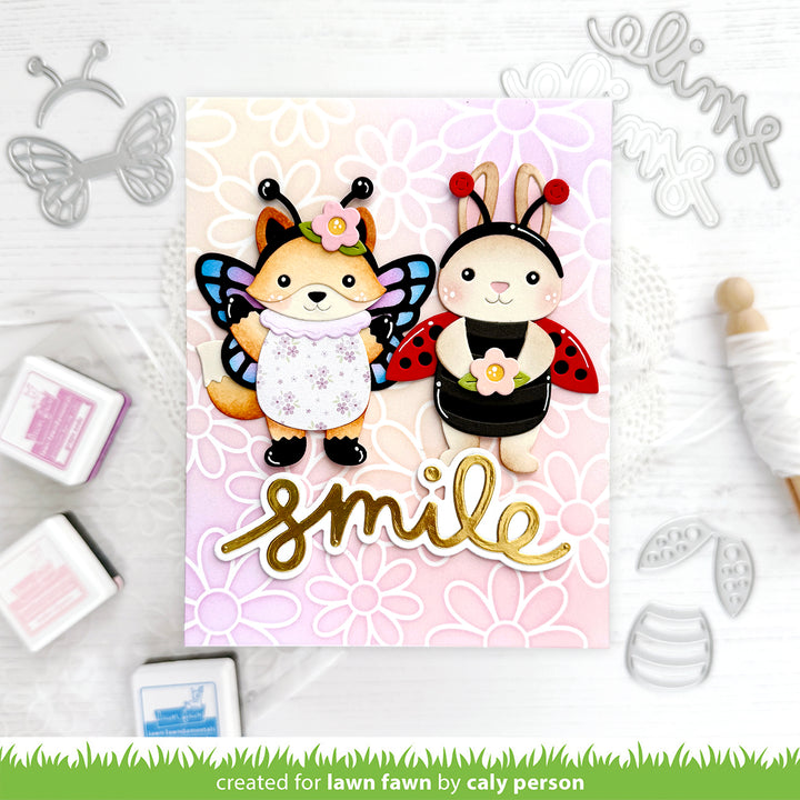 Lawn Fawn - LF4147 - Daisy Bloom Outline Background Stencil