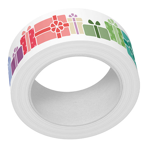 Lawn Fawn Gifts For You Washi Tape roll with rainbow coloured wrapped presents