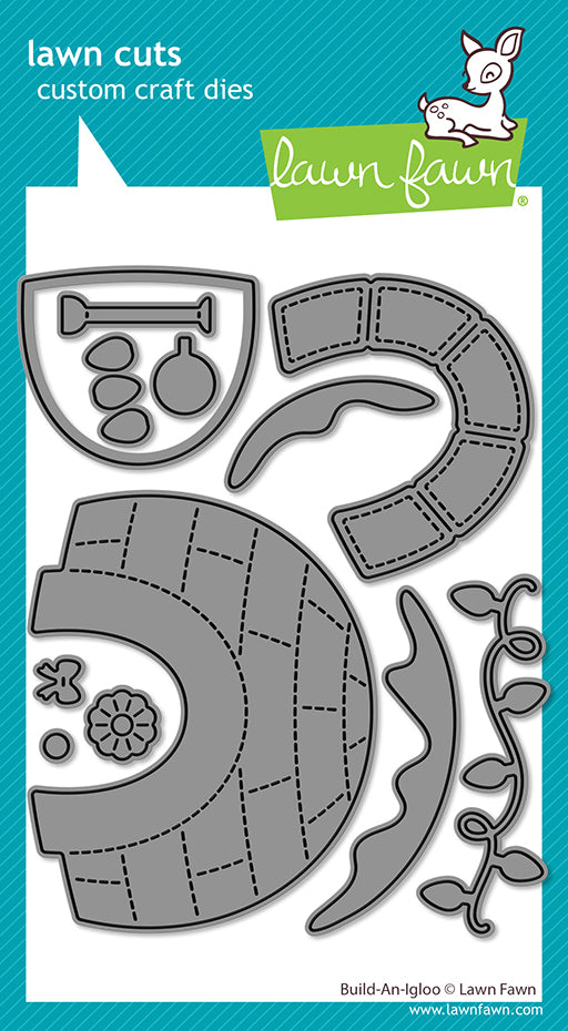 Lawn Fawn Build-An-Igloo Lawn Cuts die set in packaging