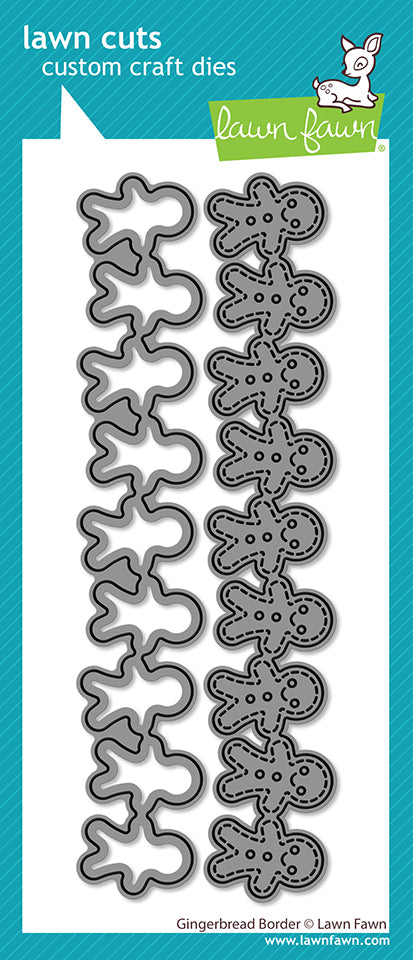 Lawn Fawn Gingerbread Border Lawn Cuts die in packaging