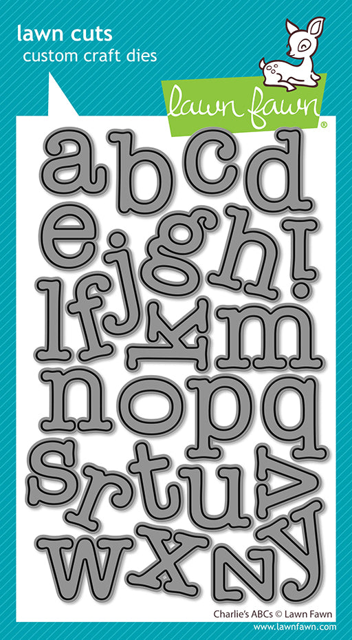 Lawn Fawn Charlie's ABCs alphabet Lawn Cuts dies in packaging