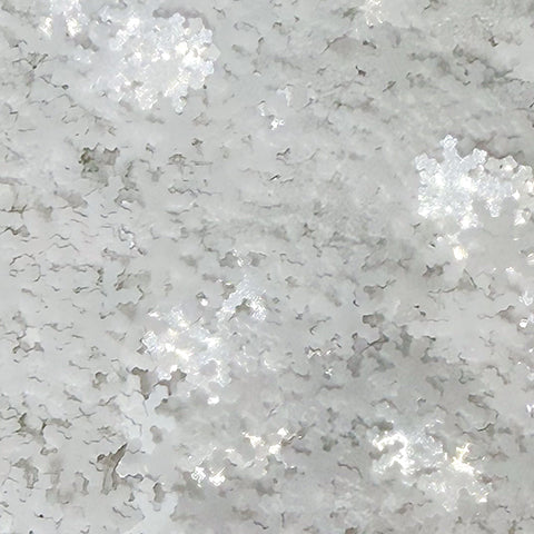 Lawn Fawn Snowflake Confetti close up of white iridescent snowflakes