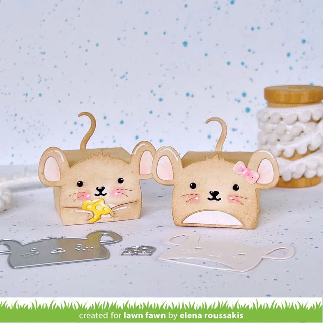 Lawn Fawn - LF3809 - Tiny Gift Box Mouse Add-On