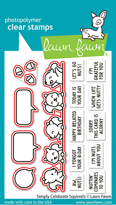 Lawn Fawn - Simply Celebrate Squirrels Lawn Cuts