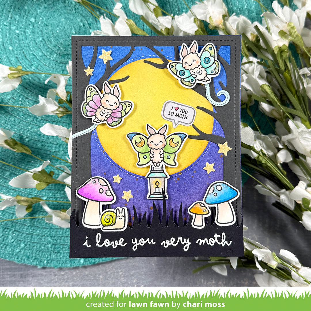 Lawn Fawn - I Like Cute Moths Add-On