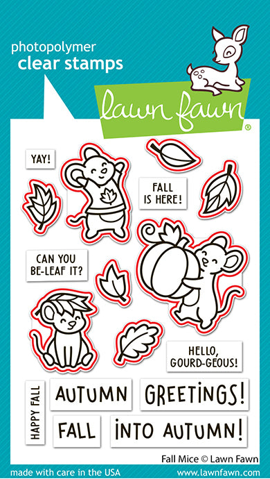Lawn Fawn - Fall Mice Lawn Cuts