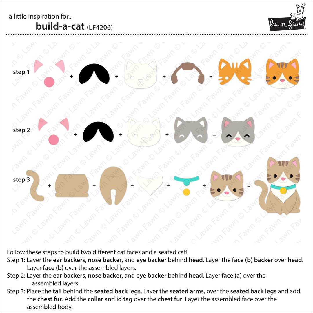 Lawn Fawn - Build-A-Cat