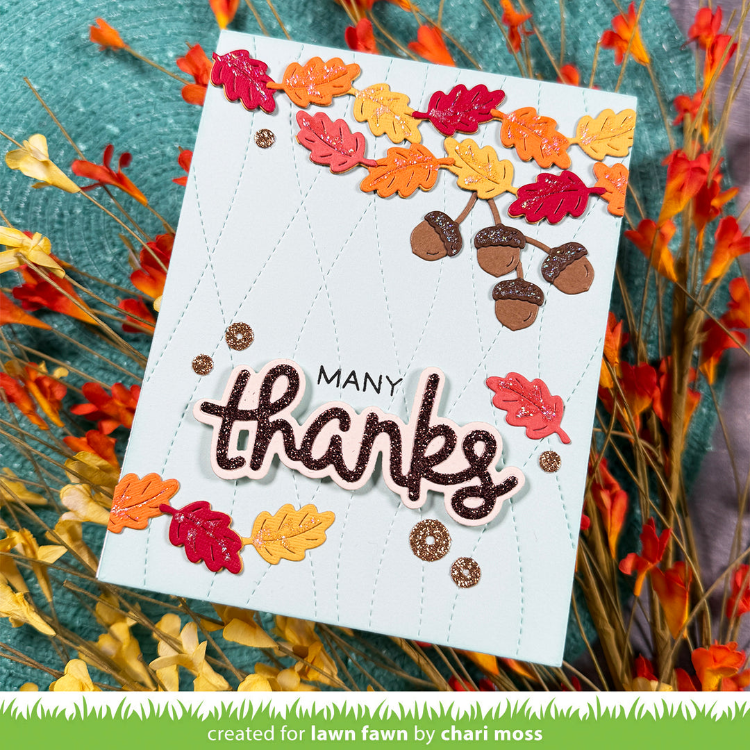 Lawn Fawn - Leaf And Acorn Border