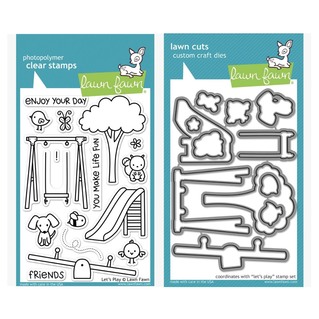 LF0848 & LF0849 Let's Play Stamp and Lawn Cuts Set