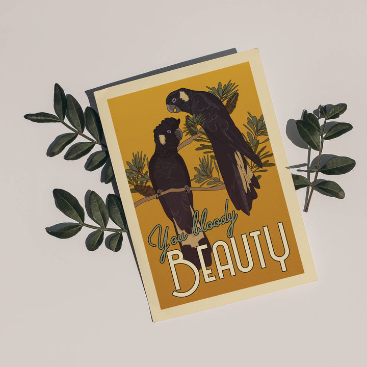 Little Green Mini Creative - Postcard - Black Cockatoos