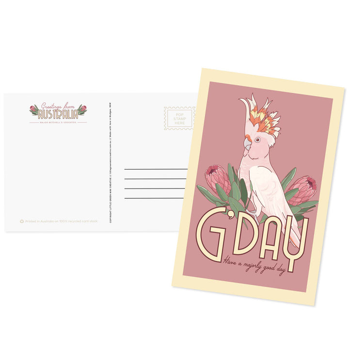 Little Green Mini Creative - Postcard - Pink Cockatoo