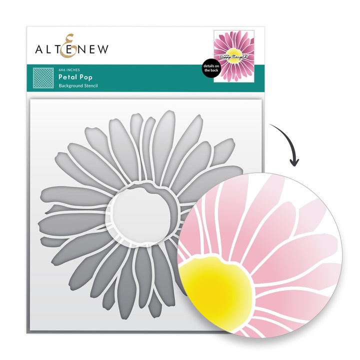 Altenew - Background Stencil - Petal Pop