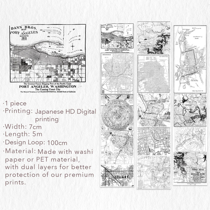 The Washi Tape Shop - Map Quest Washi / PET Tape