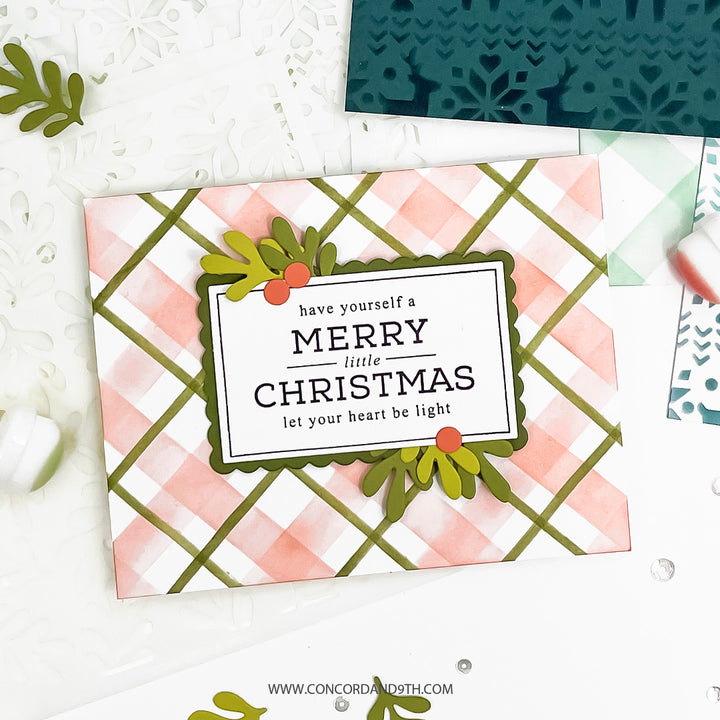 PRE_ORDER ONLY - Concord & 9th - Merry Mix Stencil Pack (6 qty; 6 x 6)