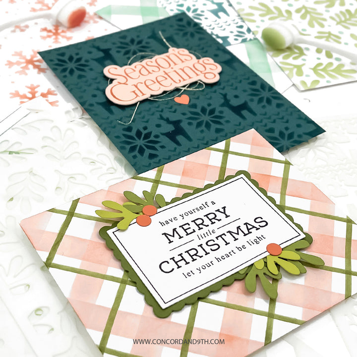 PRE_ORDER ONLY - Concord & 9th - Merry Mix Stencil Pack (6 qty; 6 x 6)