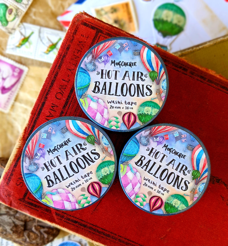 MogCherie - Washi Tape - Hot Air Balloons 20mm x 10m
