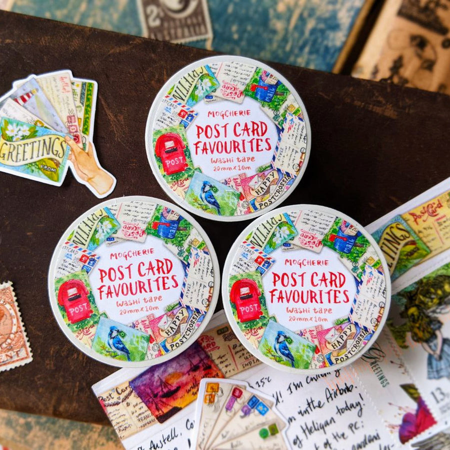 MogCherie - Washi Tape - Postcard Favourites 20mm x 10m