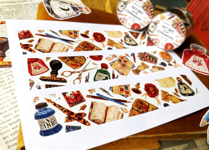 MogCherie - Washi Tape - Antique Desk Companions 30mm x 10m