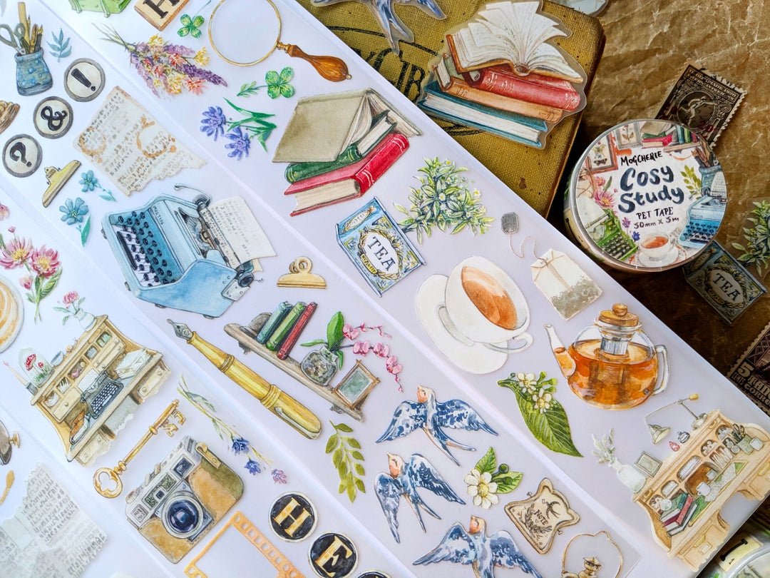 MogCherie - PET Tape - Cosy Study 50mm x 5m