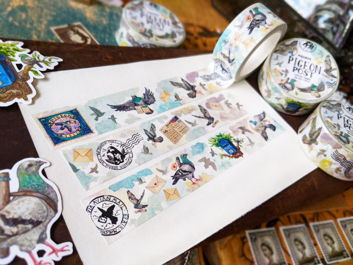 MogCherie - Washi Tape - Pigeon Post 20mm x 10m
