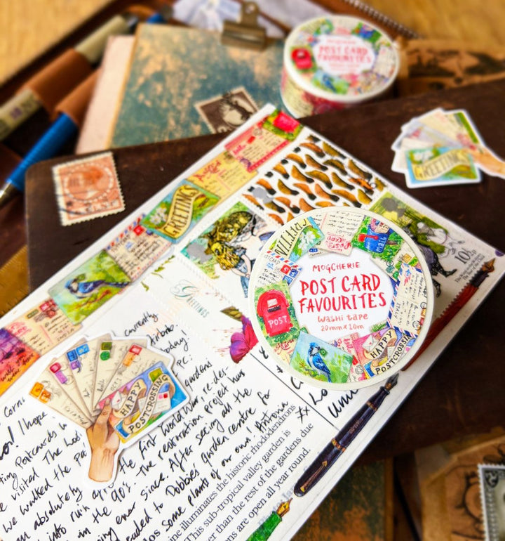 MogCherie - Washi Tape - Postcard Favourites 20mm x 10m