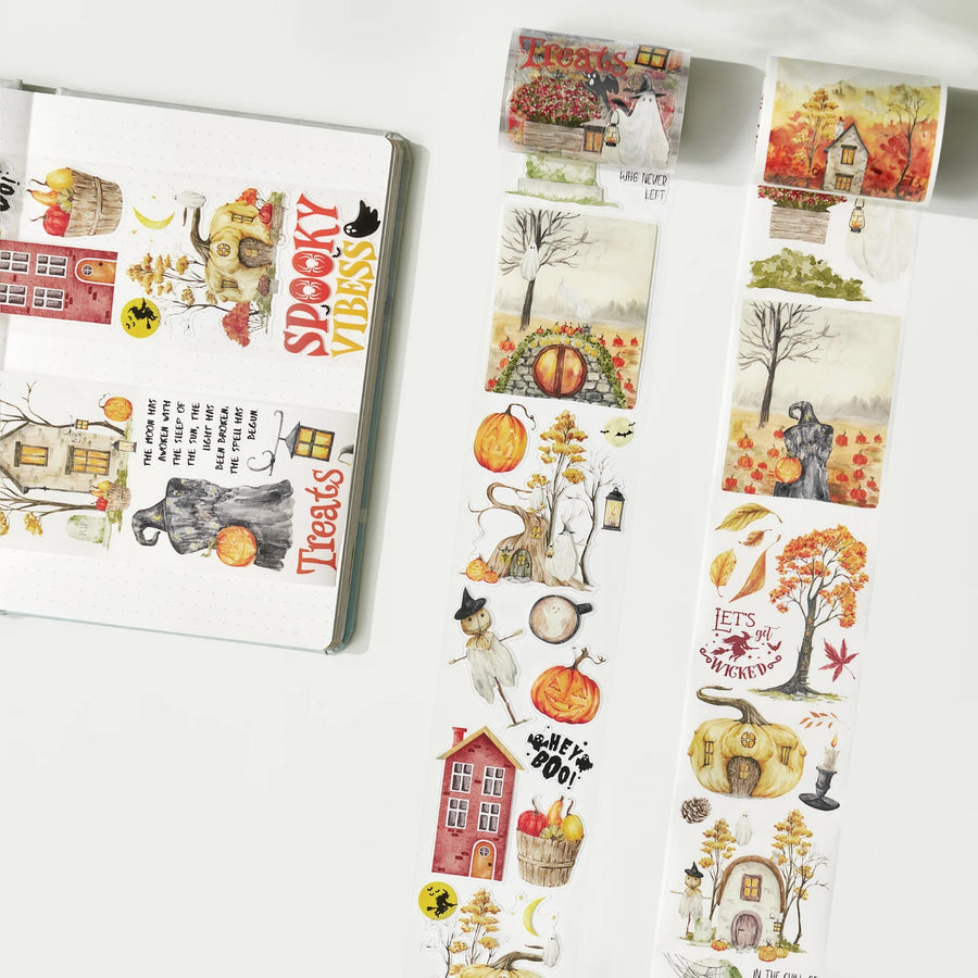 The Washi Tape Shop - Pre-cut Haunted Harvest Wide Washi/PET Tape