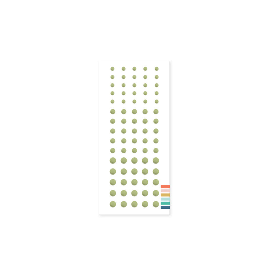 Concord & 9th - Enamel Dots - 2025 Colour Collection - Pistachio