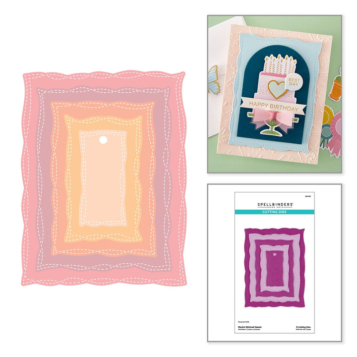 Spellbinders - Playful Stitched Panels