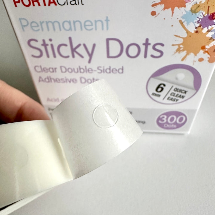 Porta Craft - Sticky Dots  - 6mm/300Pk - Permanent