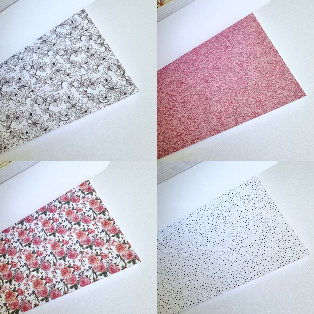 Paper Pad 15 x 15 cm - 24 Sheets - 250Gsm - Floral Fresco