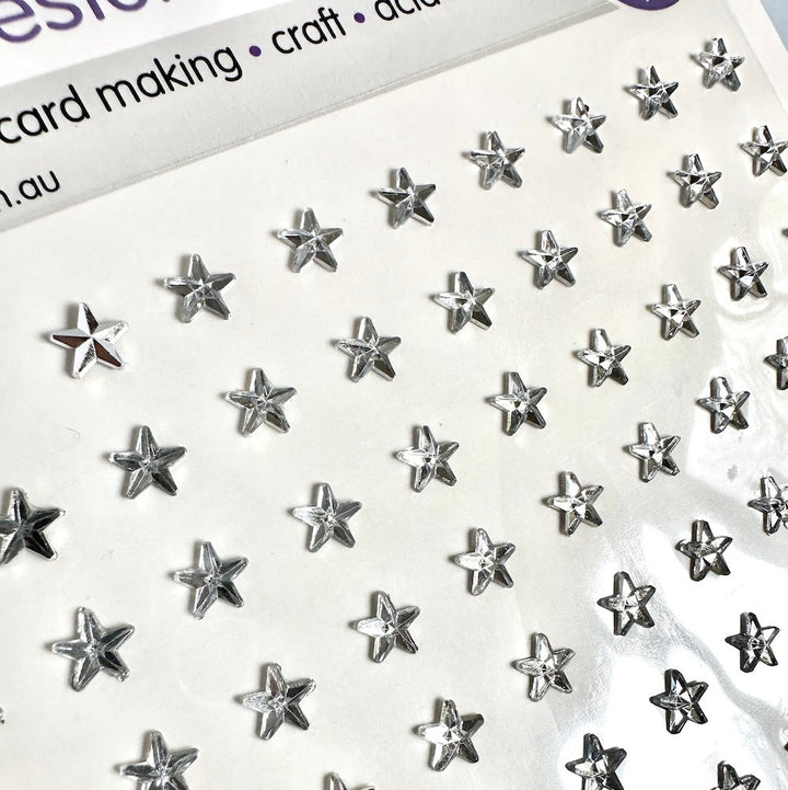 Porta Craft - Rhinestone Sheet Stars  5mm 100Pc Clear
