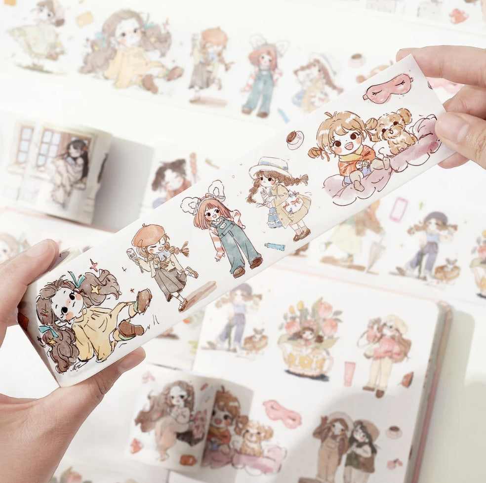 The washi tape shop Reminiscent Washi Tape Sticker Set close up