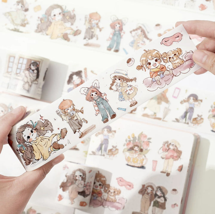 The washi tape shop Reminiscent Washi Tape Sticker Set close up