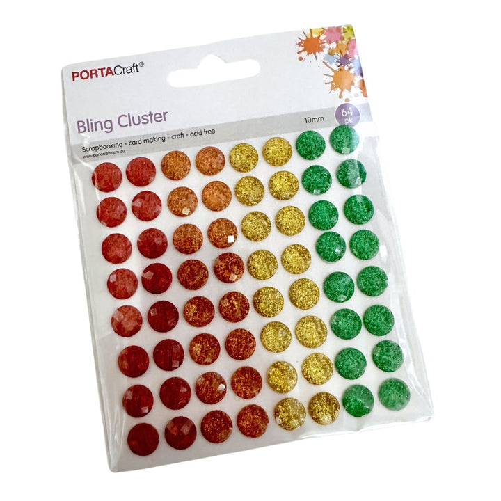 Bling Cluster - Red, Orange, Yellow & Green