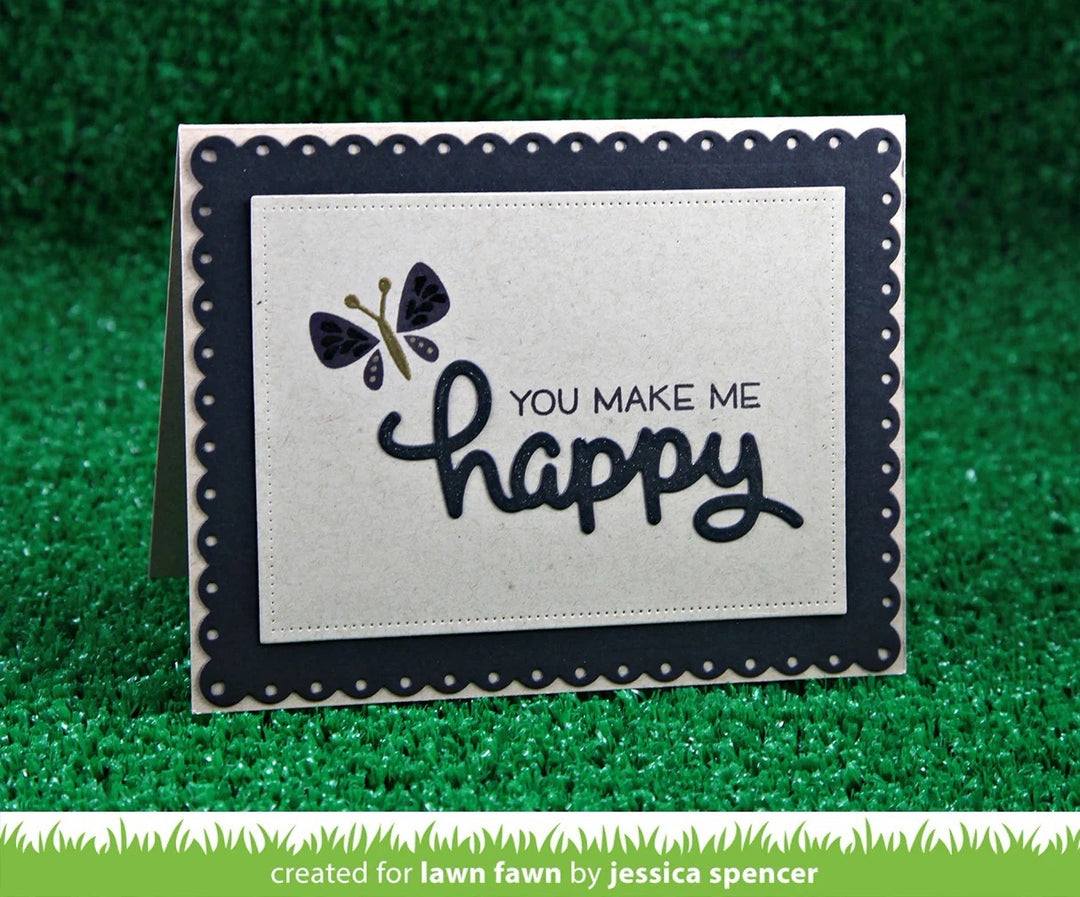 Lawn Fawn - LF1366 Lawn Cuts - Scripty Happy Dies