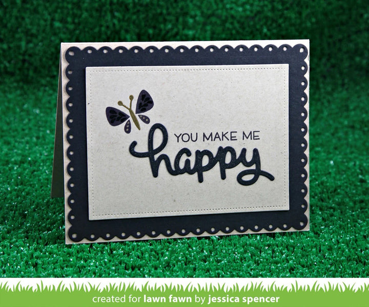 Lawn Fawn - LF1366 Lawn Cuts - Scripty Happy Dies