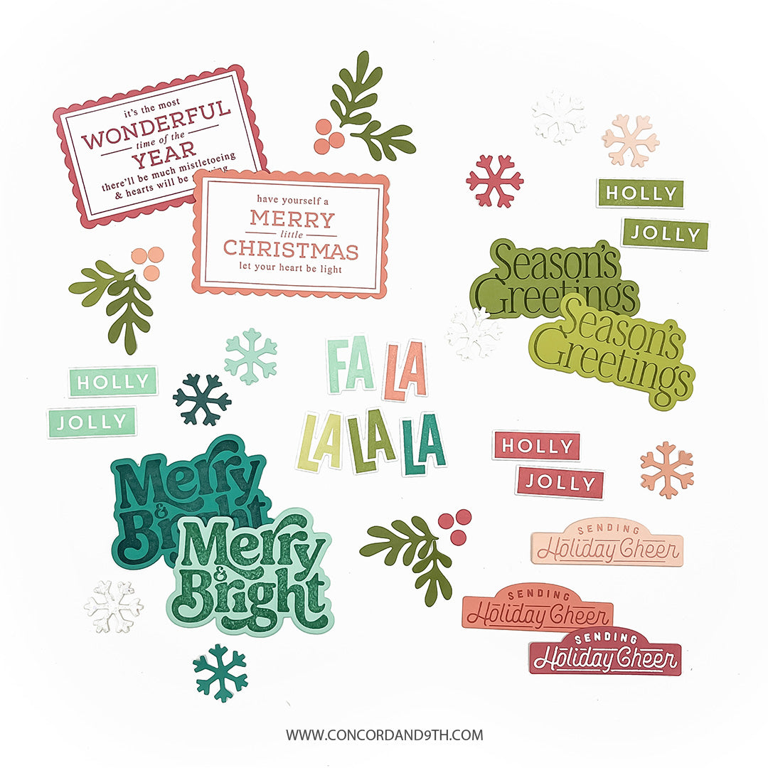 PRE_ORDER ONLY - Concord & 9th - Season's Greetings Stamp & Die Bundle