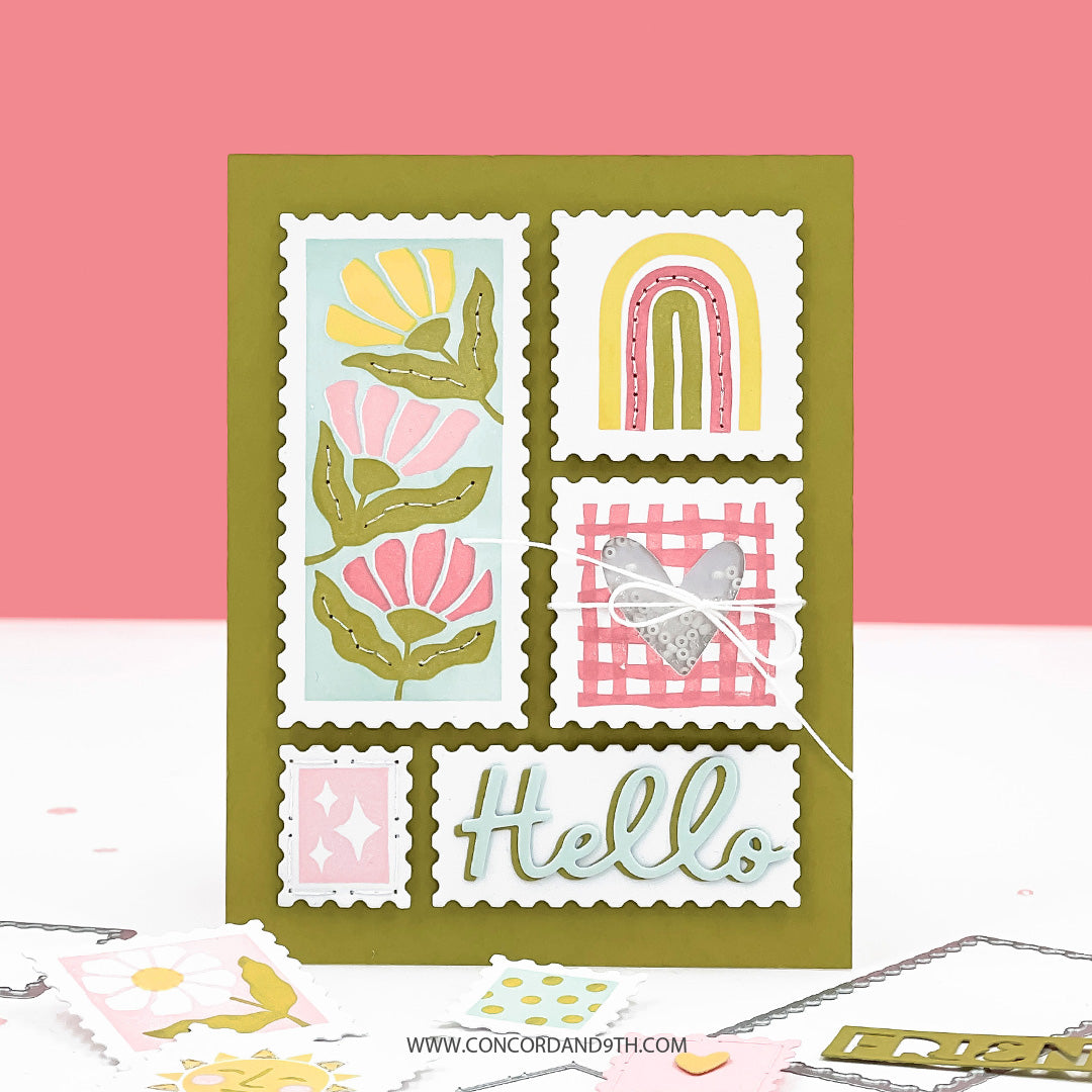 Concord & 9th - Sending Joy Bundle - Stamps & Dies