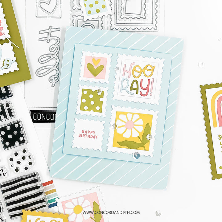 Concord & 9th - Sending Joy Bundle - Stamps & Dies