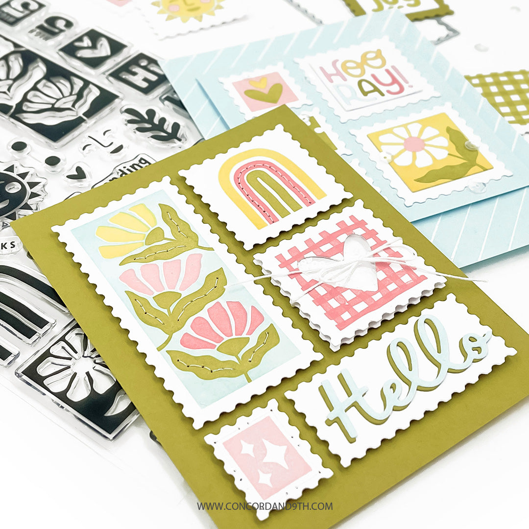 Concord & 9th - Sending Joy Bundle - Stamps & Dies