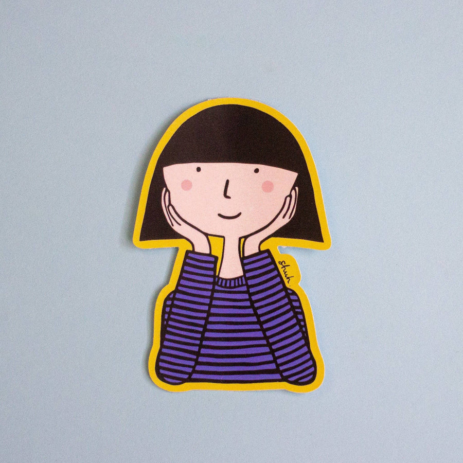 Shuh. Sticker - Girl Dreaming